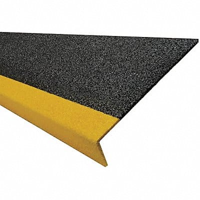 FRP Step Cover Ylw/Blk 48  Fbrglss