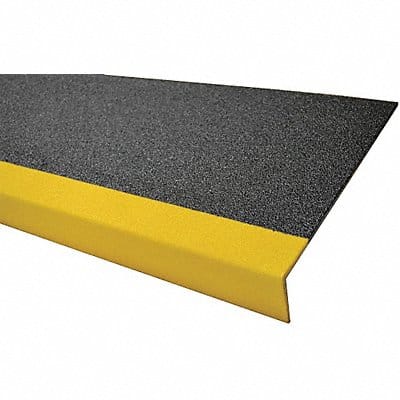 FRP Step Cover Ylw/Blk 24  Fbrglss