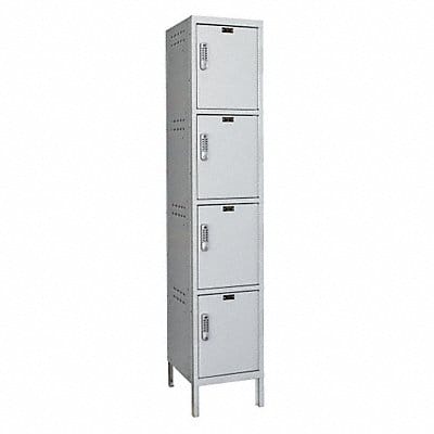 Locker 4x1Lckrs Lt Gry 78 x15 x18