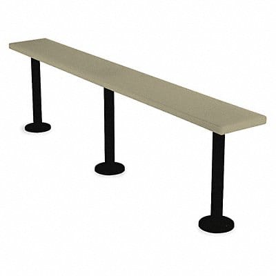 F9051 Pedestal Bench 6ft Wide Beige