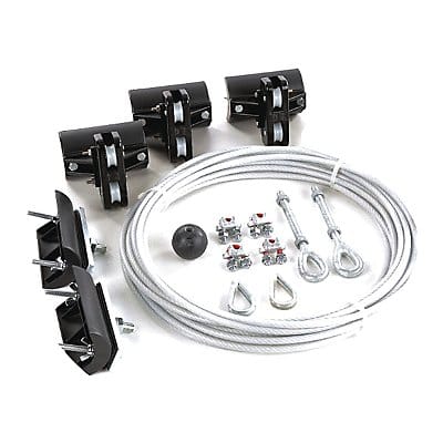 Festoon System Kit 1/4 In Rope L 20 Ft