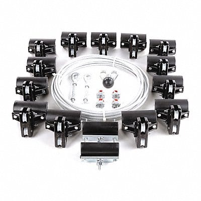 Festoon System Kit 1/4 In Rope L 80 Ft