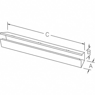 Lay-In Wireway 3 ft 6inWx6inH Steel