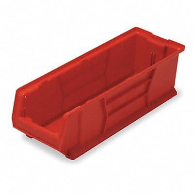 E4445 Bin Red Polypropylene 7 in