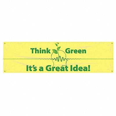 Safety Banner 28in x 96in Poly Sheeting