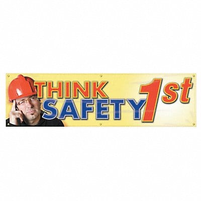 Safety Banner 28in x 96in Poly Sheeting Safety Banner 28in x 96in Poly Sheeting