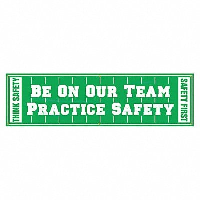 Safety Banner 28in x 96in Poly Sheeting