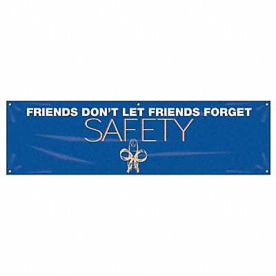 Safety Banner 28in x 96in Poly Sheeting