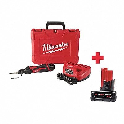MILWAUKEE M12 7pc Crdles Solder Iron Kit