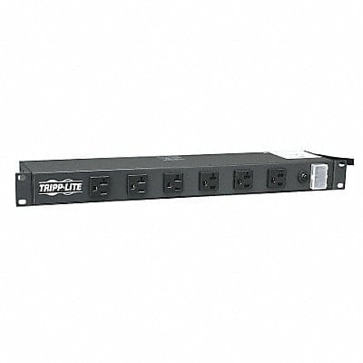 PDU 120V 12 Outlet 15 ft Black