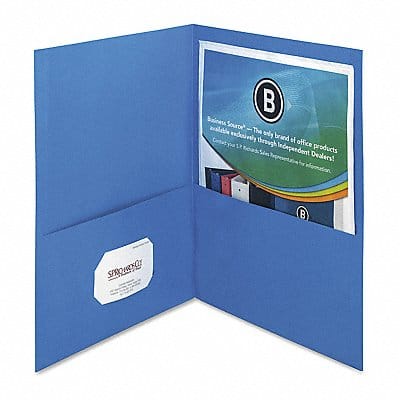 Folder 2-Pocket Letter Blue PK25