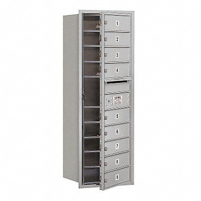 Horiz Mailbox USPS 9Dr Alum FL 41in