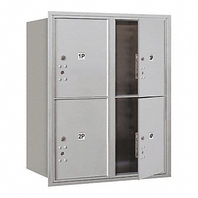Horiz Mailbox USPS 4Dr Alum FL 37-1/2in