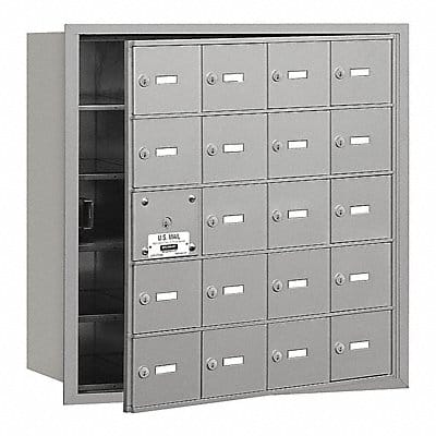 Horiz Mailbox USPS 20Dr Alum FL 29-3/4in