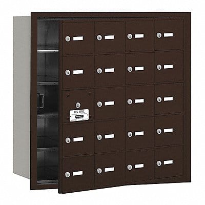 Horiz Mailbox USPS 20Dr Bz FL 29-3/4in