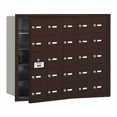 Horiz Mailbox USPS 25Dr Bz FL 29-3/4in