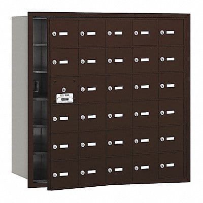 Horiz Mailbox USPS 30Dr Bz FL 35-1/4in