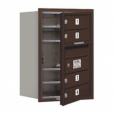 Horiz Mailbox USPS 4Dr Bz FL 23-1/2in