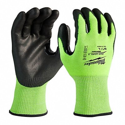 HIGH VIS GLOVE CUT 3 L PK12