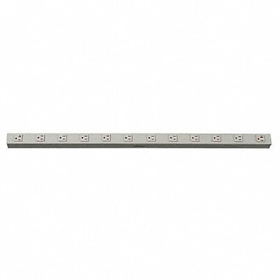 Prewired Raceway 20A 12 Outlet Beige