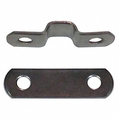 Tube Clamp Two-Hole w/Backplate SS PK25