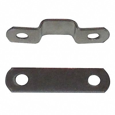 Tube Clamp Two-Hole w/Backplate SS PK25