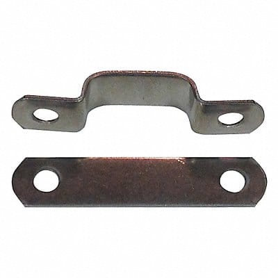 Tube Clamp Two-Hole w/Backplate SS PK25