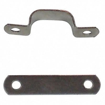 Tube Clamp Two-Hole w/Backplate SS PK25