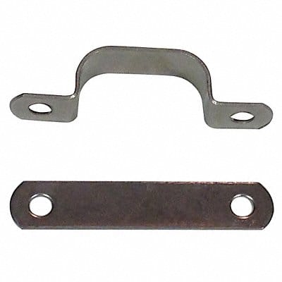 Tube Clamp Two-Hole w/Backplate SS PK25