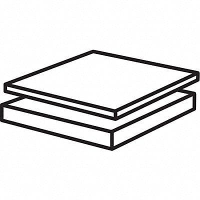 PlstcSheet PTFE 12 x24 0.1875 T Wht Opq