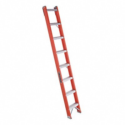 Straight Ladder 8 ft Fiberglass Natural