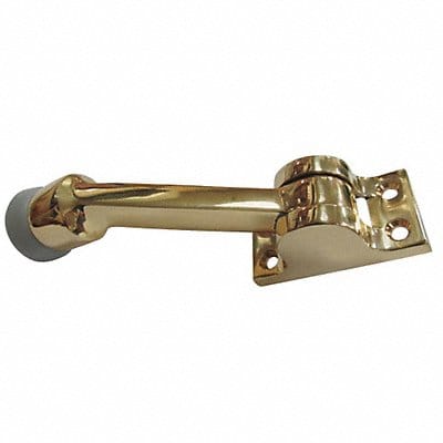 Lever Door Holder Pol Brass Solid Brass