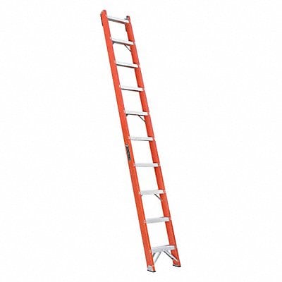 Straight Ladder 10ft. Fiberglass Natural