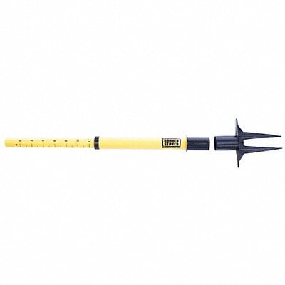 PLUS Barrier System Post 22-42in Yellow