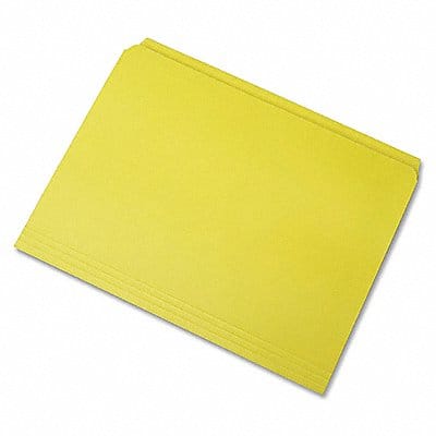 Folder Letter Straight Cut Yellow PK100