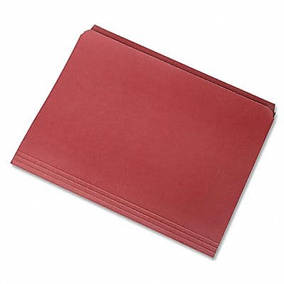 Folder Letter Straight Cut Red PK100