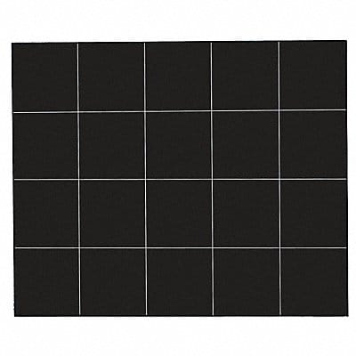 Magnetic Squares 3/4 in W Black PK20