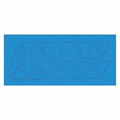 Magnetic Triangles 3/4 in W Blue PK20