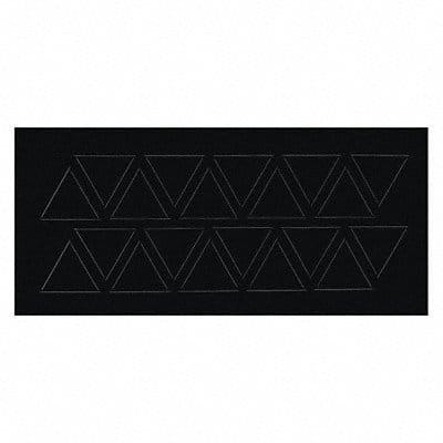 Magnetic Triangles 3/4 in W Black PK20