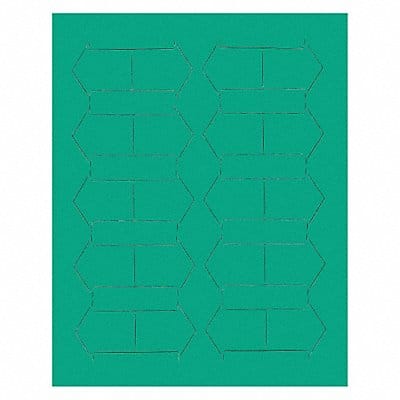 Magnetic Arrows 3/4 in W Green PK20