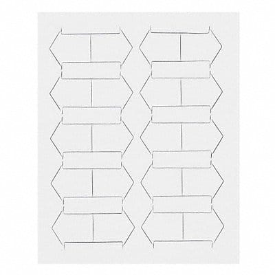 Magnetic Arrows 3/4 in W White PK20