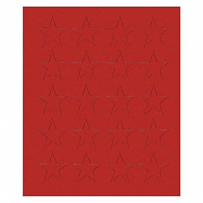 Magnetic Stars 3/4 in W Red PK20