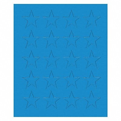 Magnetic Stars 3/4 in W Blue PK20