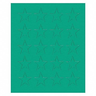 Magnetic Stars 3/4 in W Green PK20