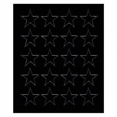 Magnetic Stars 3/4 in W Black PK20