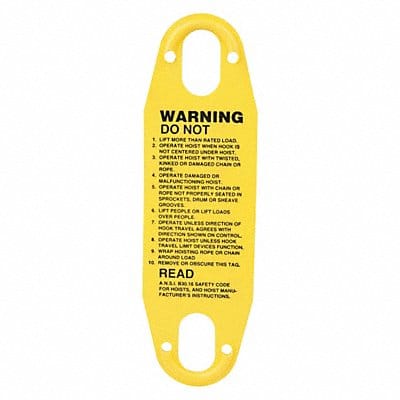 Warning Label Pushbutton