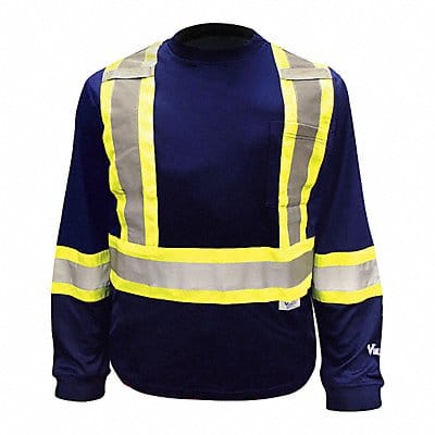 Long Sleeve Shirt Unisex 4XL Navy Long Sleeve Shirt Unisex 4XL Navy