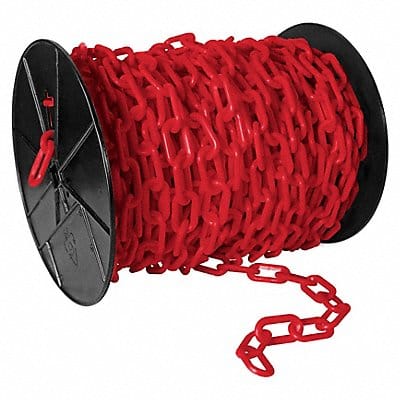 Plastic Chain 125 ft L Red