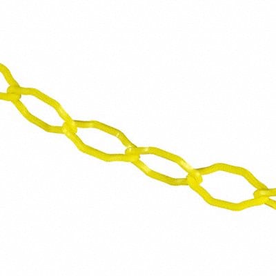 Plastic Chain 50 ft L Yellow