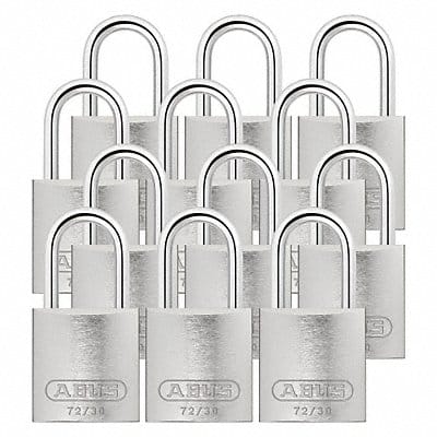 Lockout Padlock KA Silver 2-17/32 H PK12